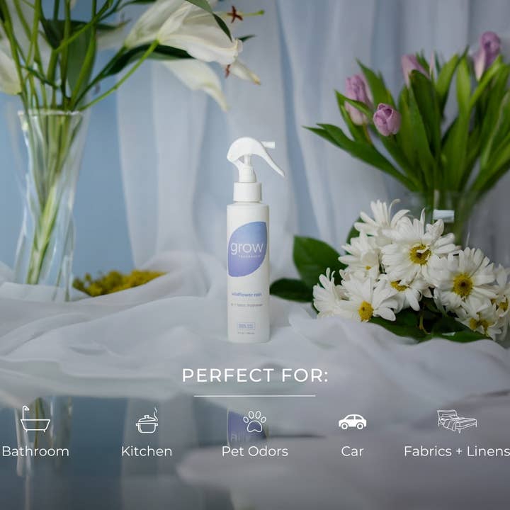 Grow Fragrance - Wholesale Room & Linen Spray - Wildflower Rain Air and Fabric Freshener3