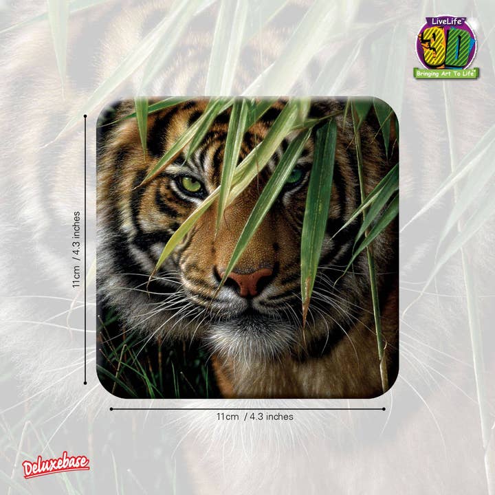 Deluxebase – wholesale Coasters – 3D LiveLife Cork Coasters - Emerald Forest1