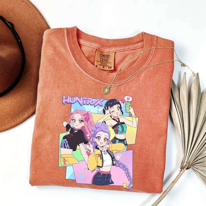 ClevorFit - Wholesale T-shirt (graphic) – unisex - Kpop Demon Hunters Comfort Colors Shirt, Jinu Manga Tee3