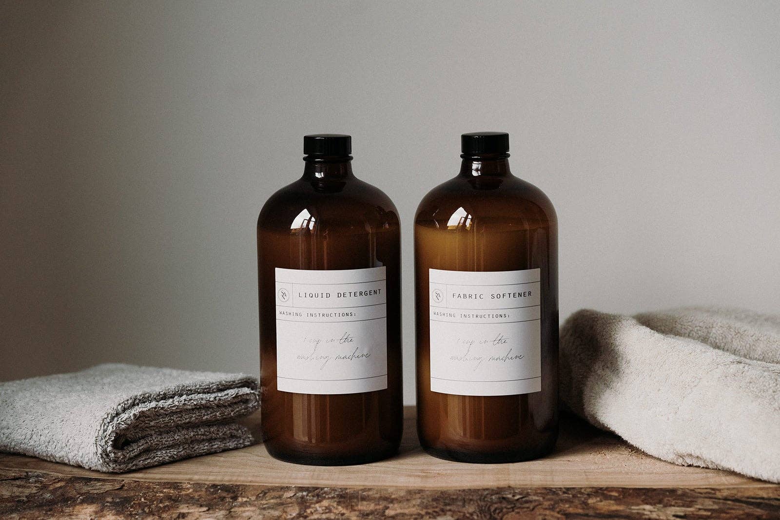 So At Nature – wholesale Laundry detergent powder/pods – 1L Amber Glass Bottle With Black Lid (Perfectly Imperfect) - Tumma4