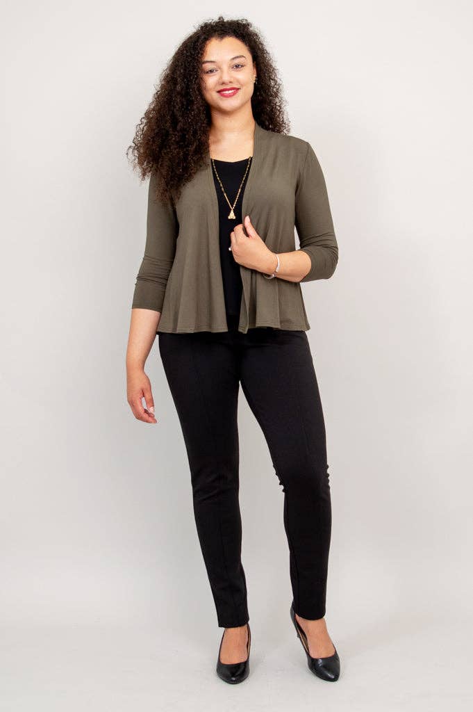 Blue Sky Clothing Co LLC – Großhandel Jacke – Damen – Kathy Jacke, Khaki, Bambus4