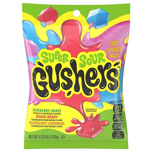 Mr. YuYu's Chililicious Candy - Wholesale Gummy - Gushers Sour 8 count
