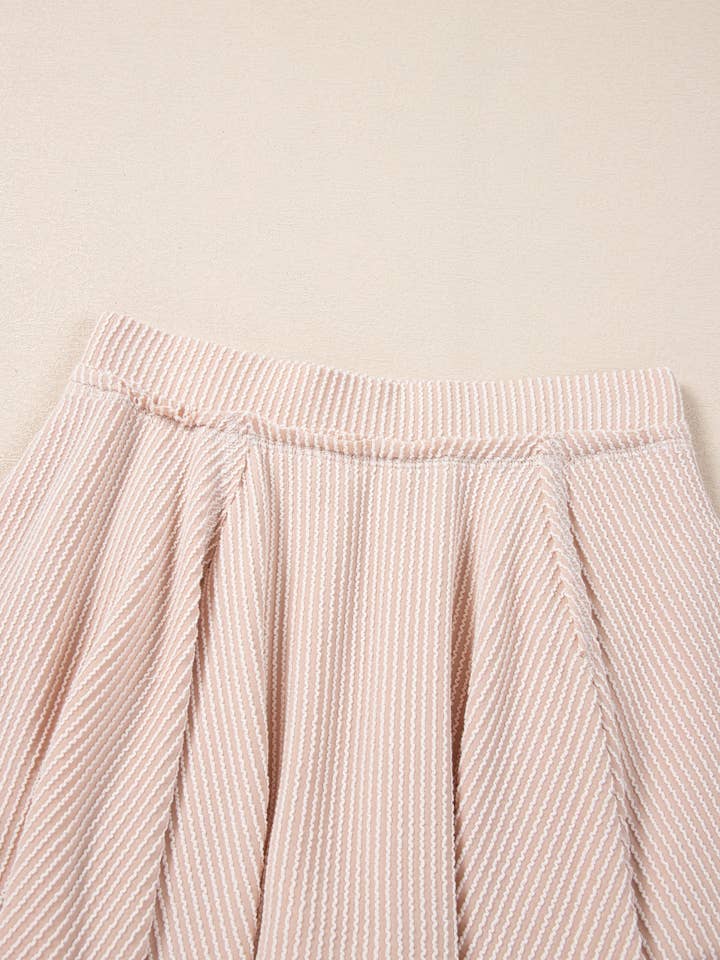 Babs + Birdie - Wholesale Top & Skirt Set - Women's - The Aurora | Corded Top and High Waist Ruffled Skort Set11