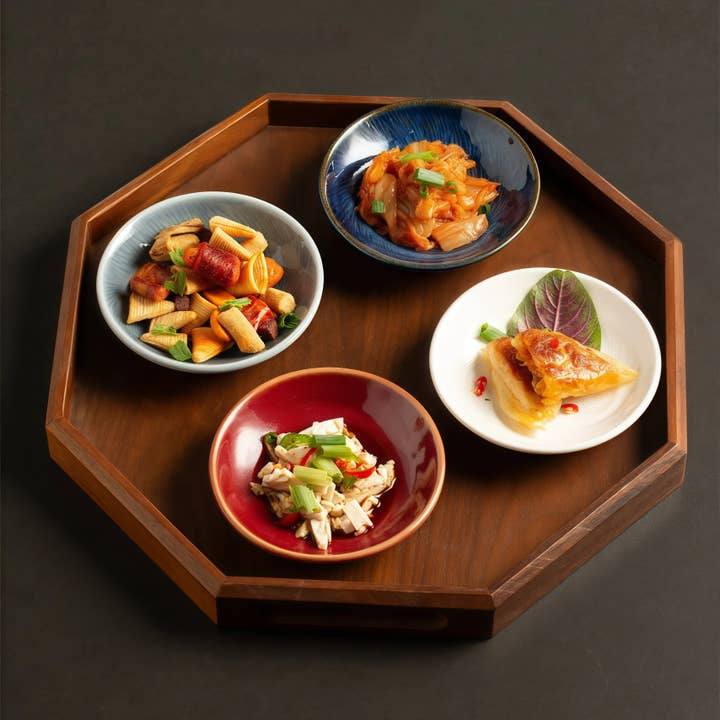 Plat à tremper/sauce en céramique Plume Shadow (4,25") pour la vente par Otterware