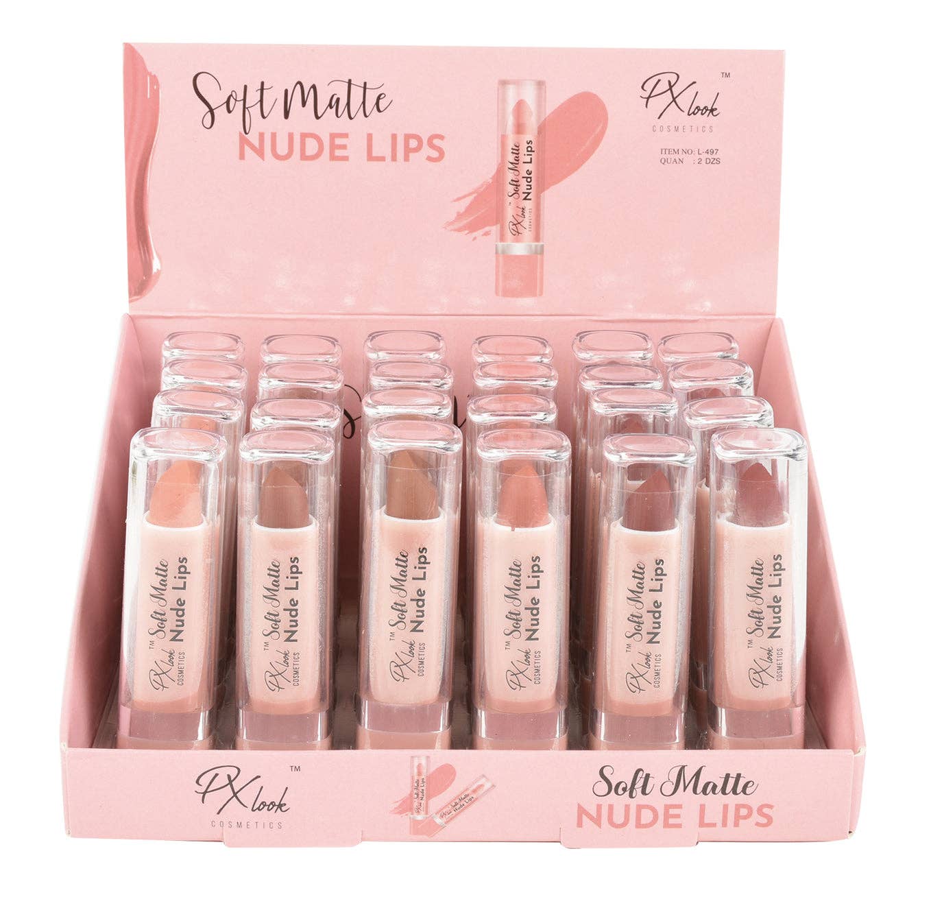 Efon International Corp. - Vendita all'ingrosso Rossetti - Labbra Nude Opache - 6 Rossetti in Tonalità Lisce e Non Secche5