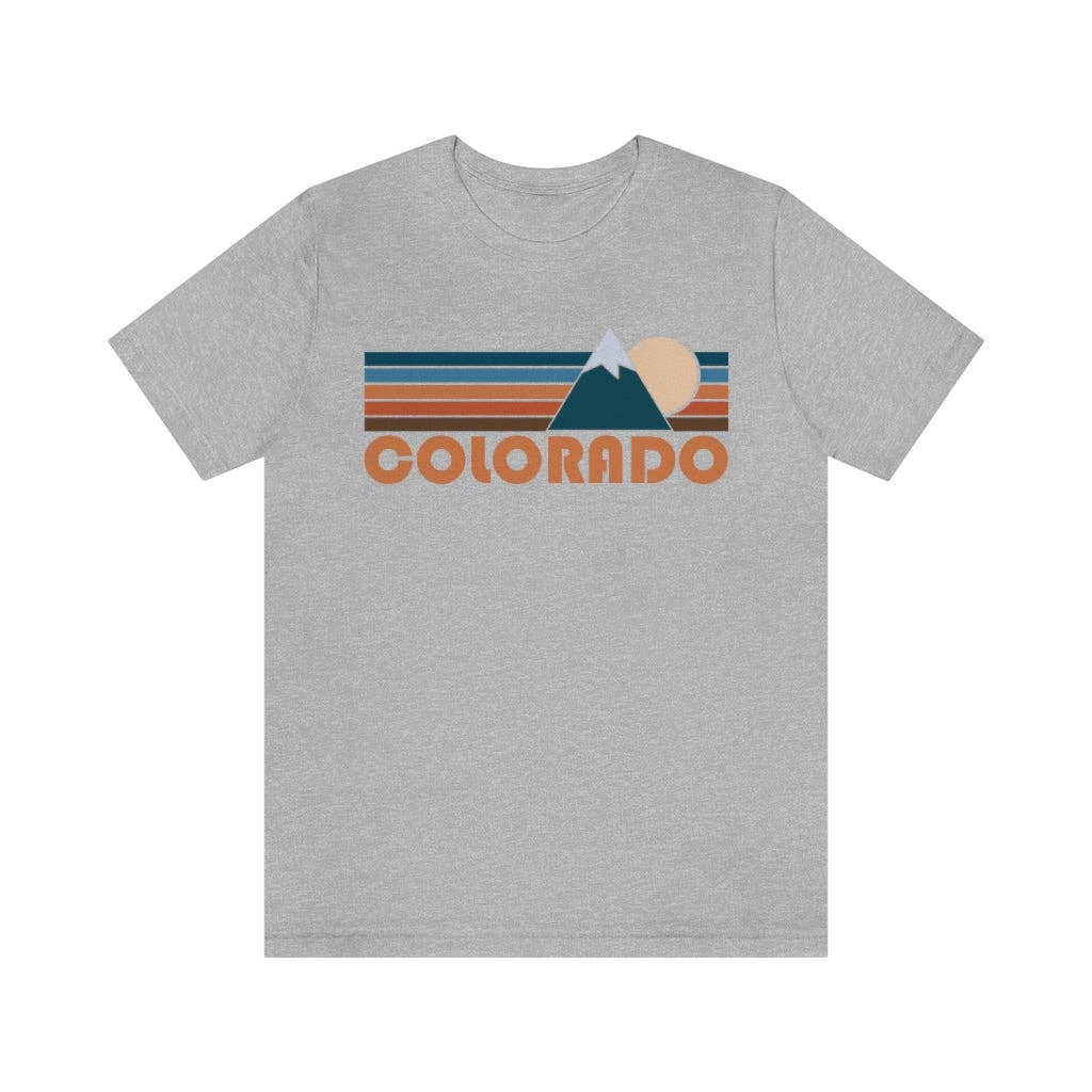 Hey Mountains - Wholesale Screen Printed T-Shirt - Women's - Colorado T-Shirt - Retro Mountain Unisex Colorado Shirt2