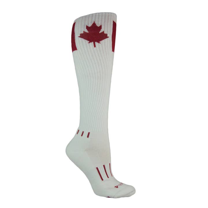 Meias Canada Maple Flag Altas no Joelho por atacado de Moxy Socks