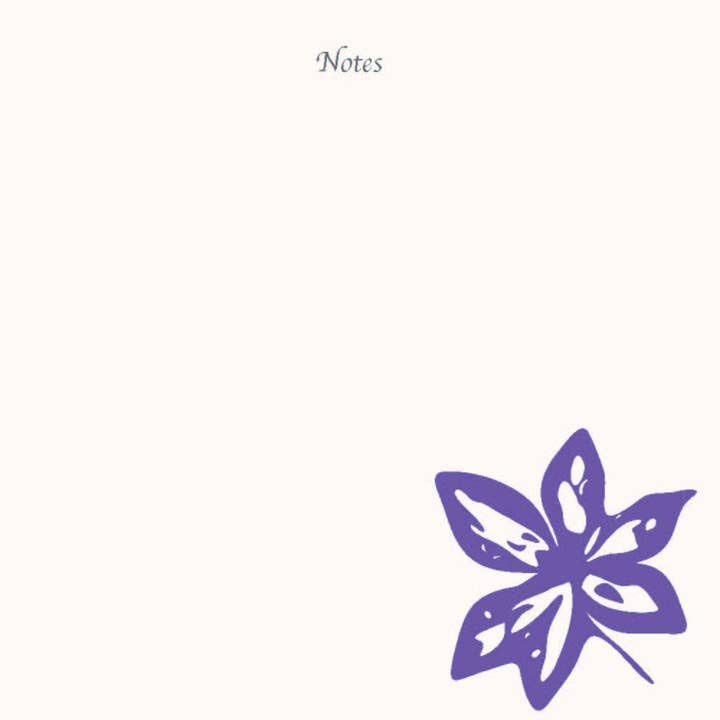 Floral Note Pad for wholesale by Mon Petit Chou Art and Design