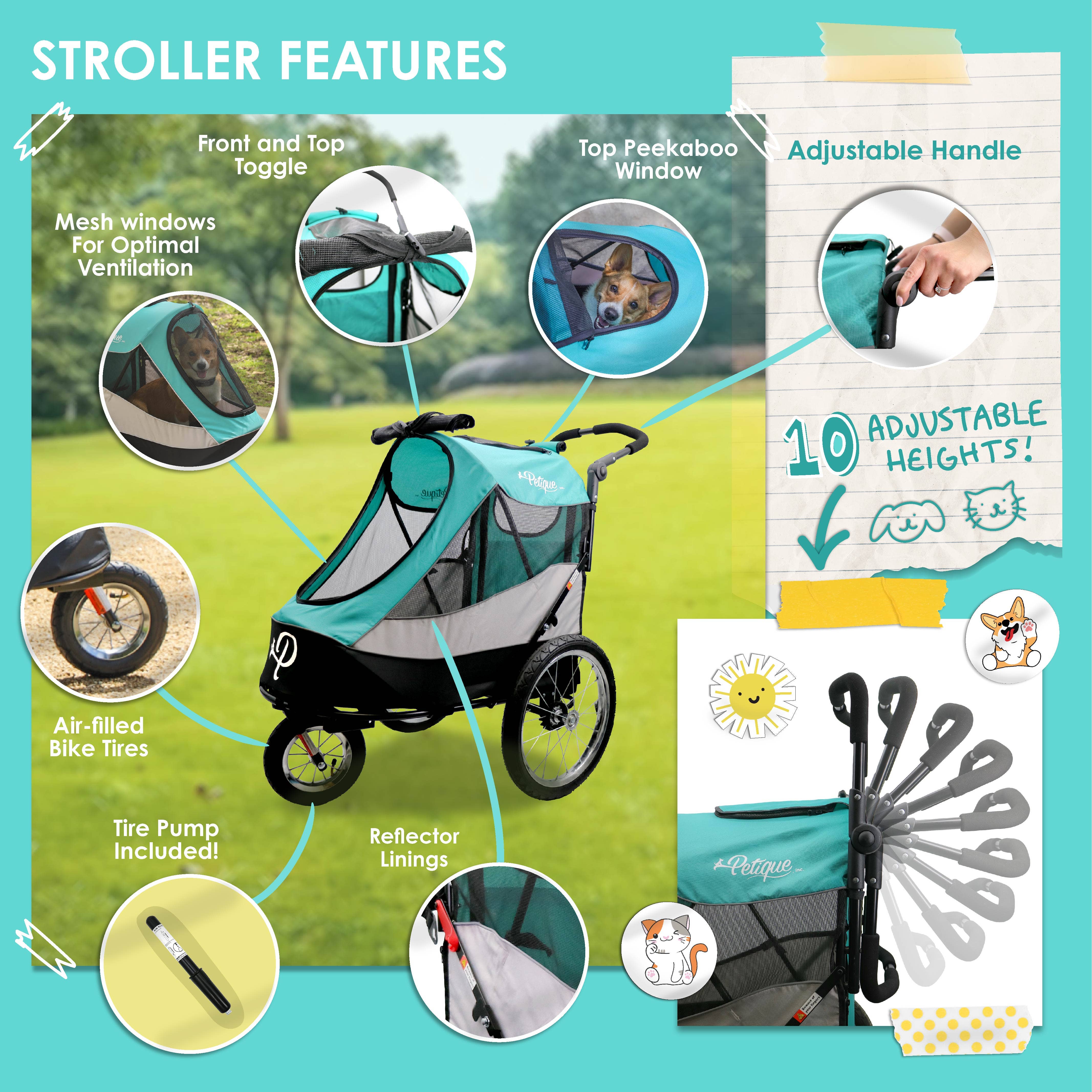 Petique - Wholesale Pet Carrier - Cat/Dog - Trailblazer Pet Jogger36