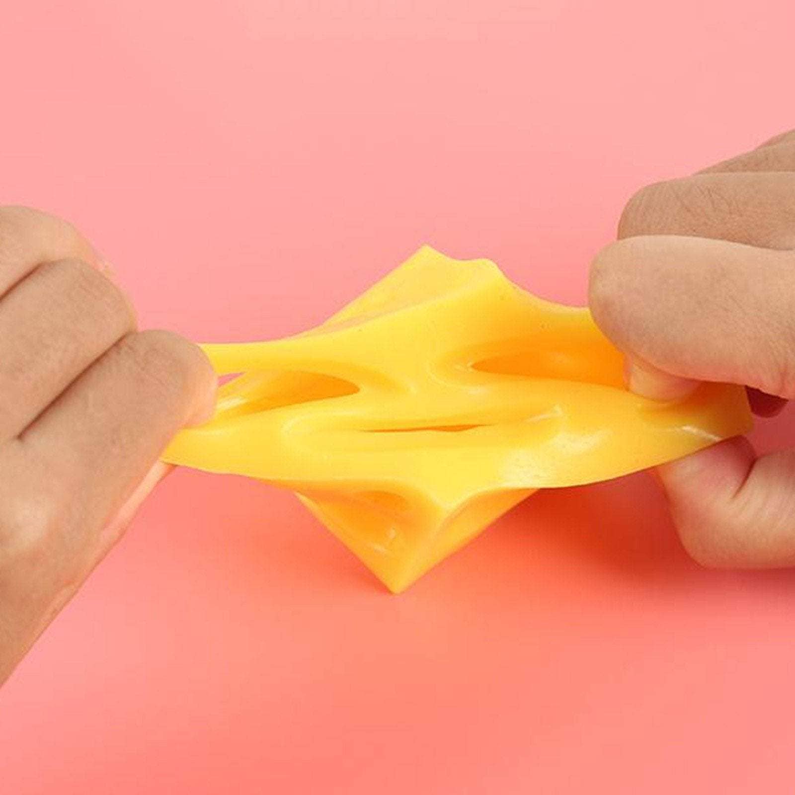 Multicolor Fun Mouse and Cheese Block Squeeze Stress Toy for wholesale on Faire6