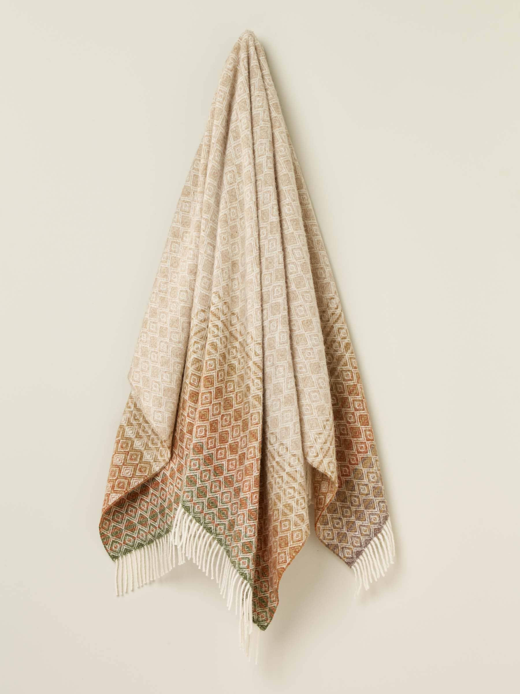 Bronte by Moon - Wholesale Throw Blanket - British Wool Ombre Diamond Throw1
