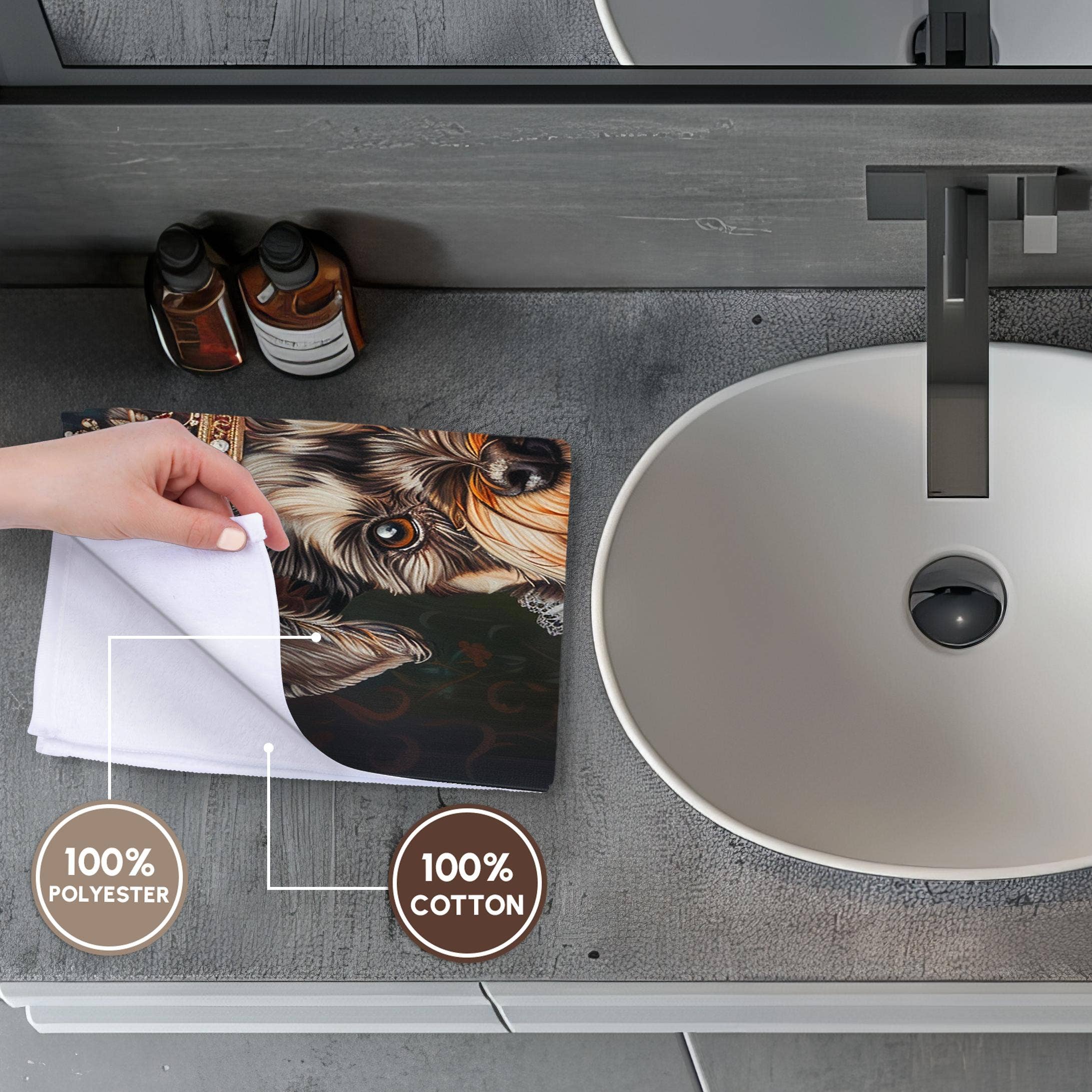 3dRose - Wholesale Bath Towel - 3dRose, Miniature Schnauzer Royal Portrait Canine Majesty, Towel3