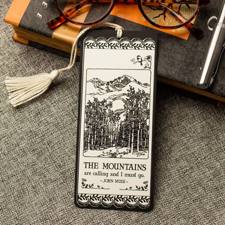 The Mountains are Calling Bookmark for wholesale by Sunshine and Ravioli