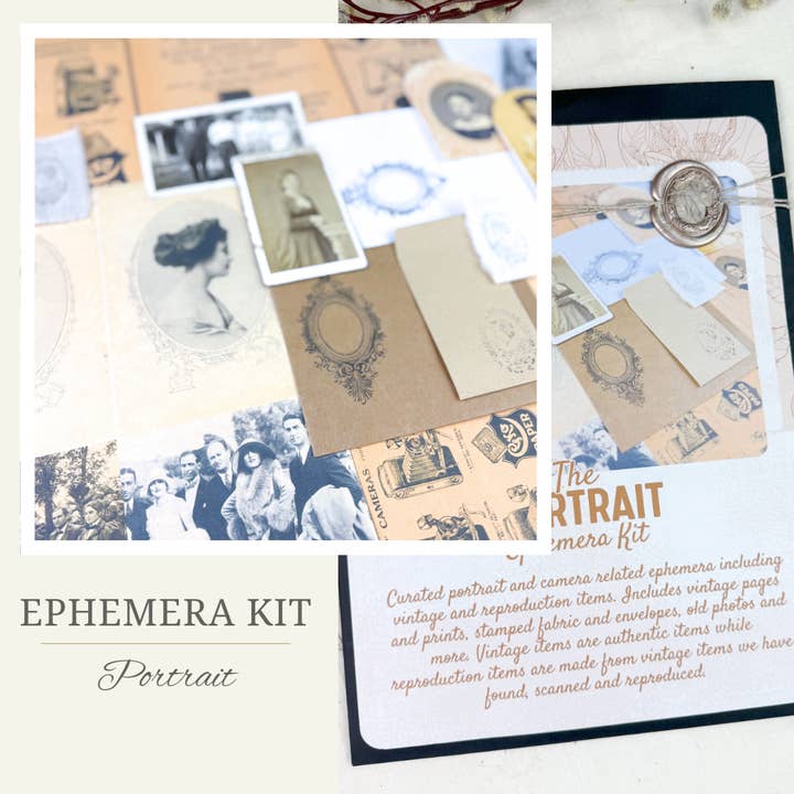 Portrait Ephemera Kit for Paper Crafting for wholesale by A House of Books