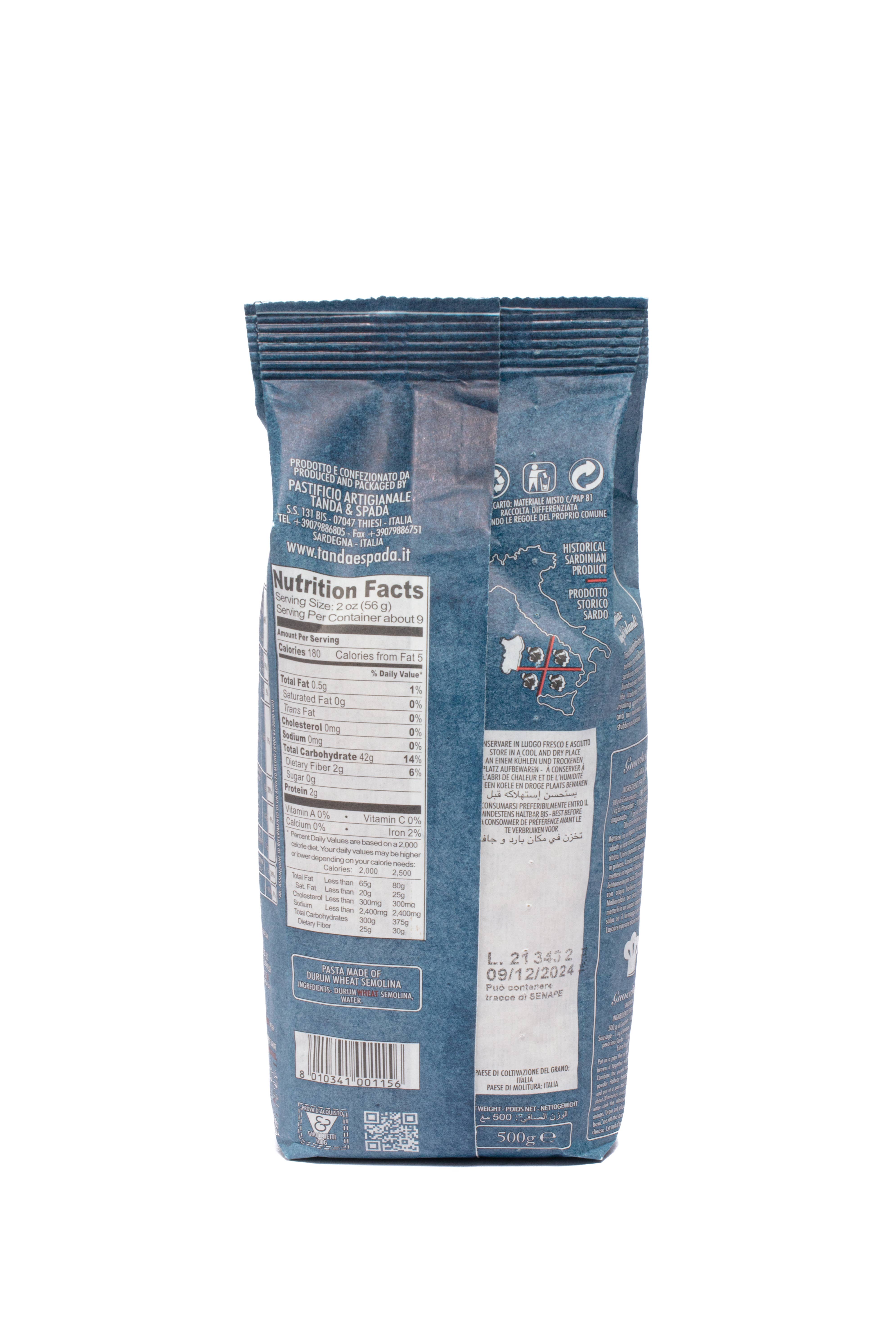 Pastificio Tanda e Spada - Vente Pâtes - Gnocchetti sardes - 500 g5