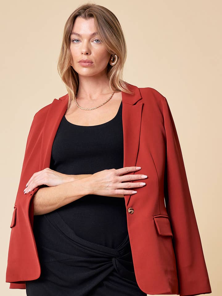 BLAZER CON BOLSILLO CON SOLAPA - 10552J para venta al por mayor de Doe and Rae