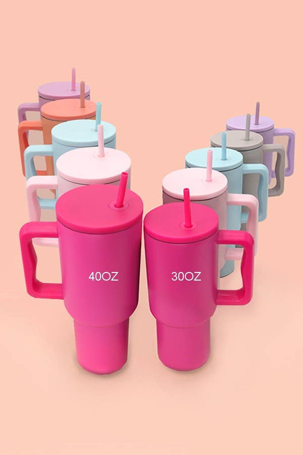 JOSSLYN by wall to wall – Großhandel Thermotasse/-becher – 30 UNZEN MODISCHER BECHER MIT STROHHALM | DT9117