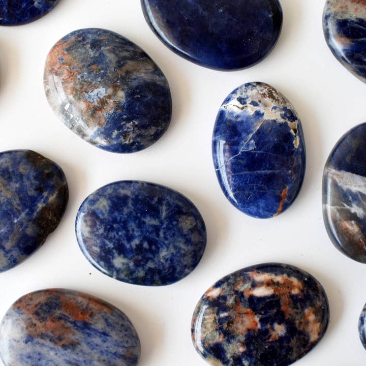 Soothing Crystals - Wholesale Spiritual Stone/Crystal - Palm Stone | Sodalite | Thumb Crystal | Pocket Gemstone