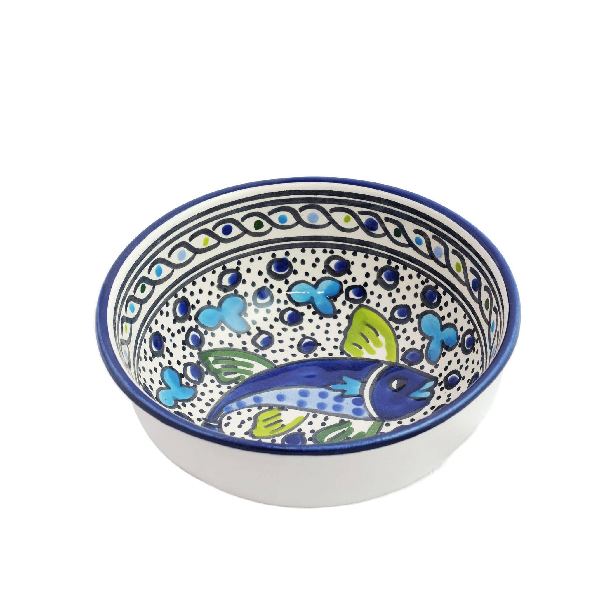 Sobremesa - Wholesale Bowl - Blue Fish Ceramic Cereal, Soup Bowl, Breakfast Bowl3