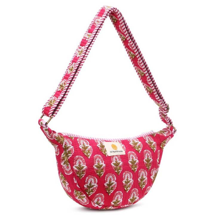 Hi Handmade - Wholesale Crossbody bag – Women's - Cotton Sling Bag - Pink1