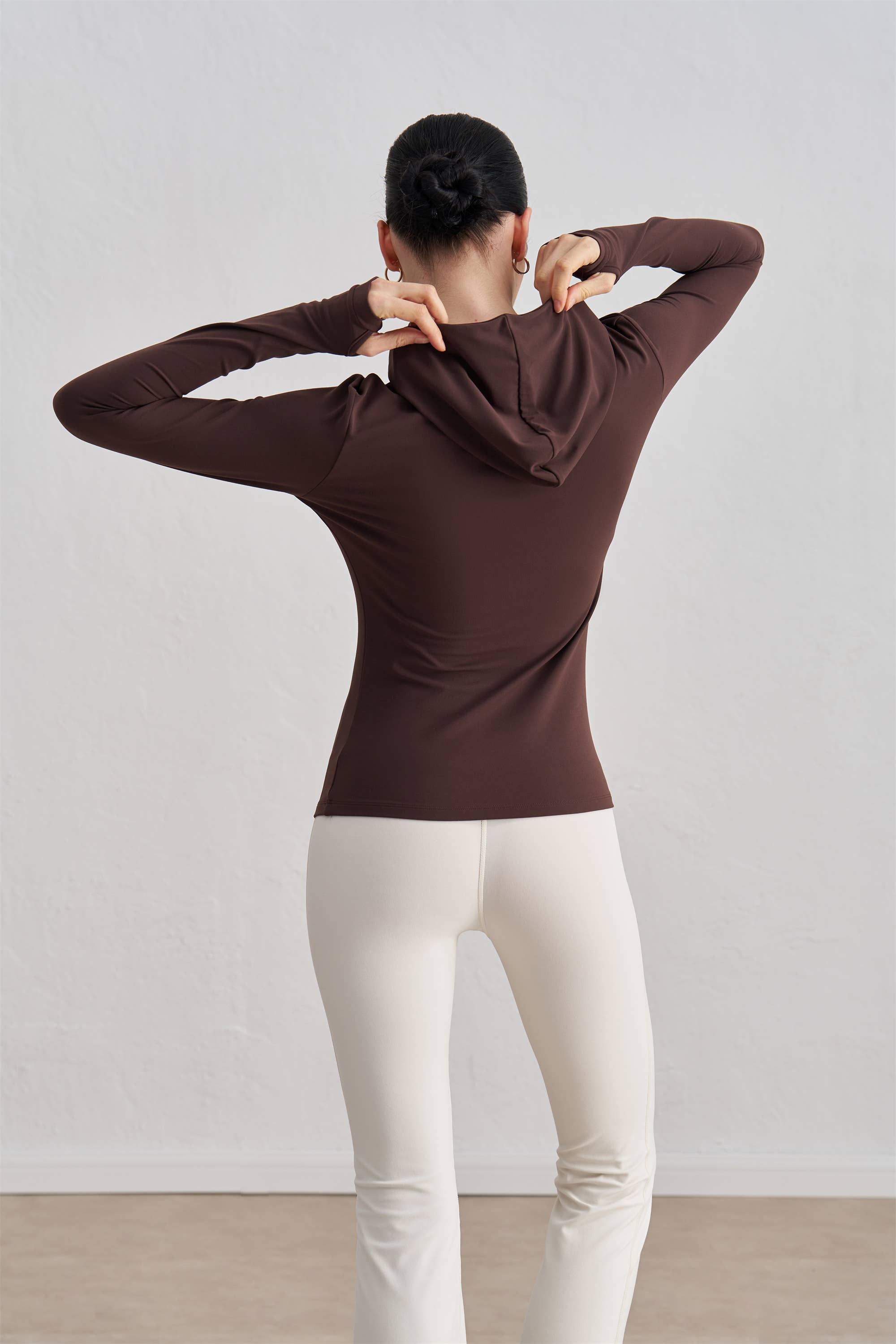 91thelabel - Wholesale Athletic Top - Women's - Juno Long Sleeve Active Top With Hoodie 8