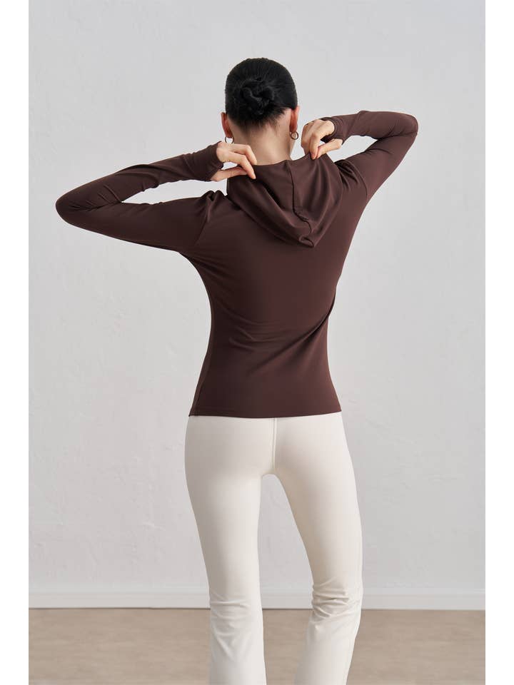 91thelabel - Vendita all'ingrosso Maglia sportiva - Donna - Maglia sportiva a maniche lunghe Juno con cappuccio 8