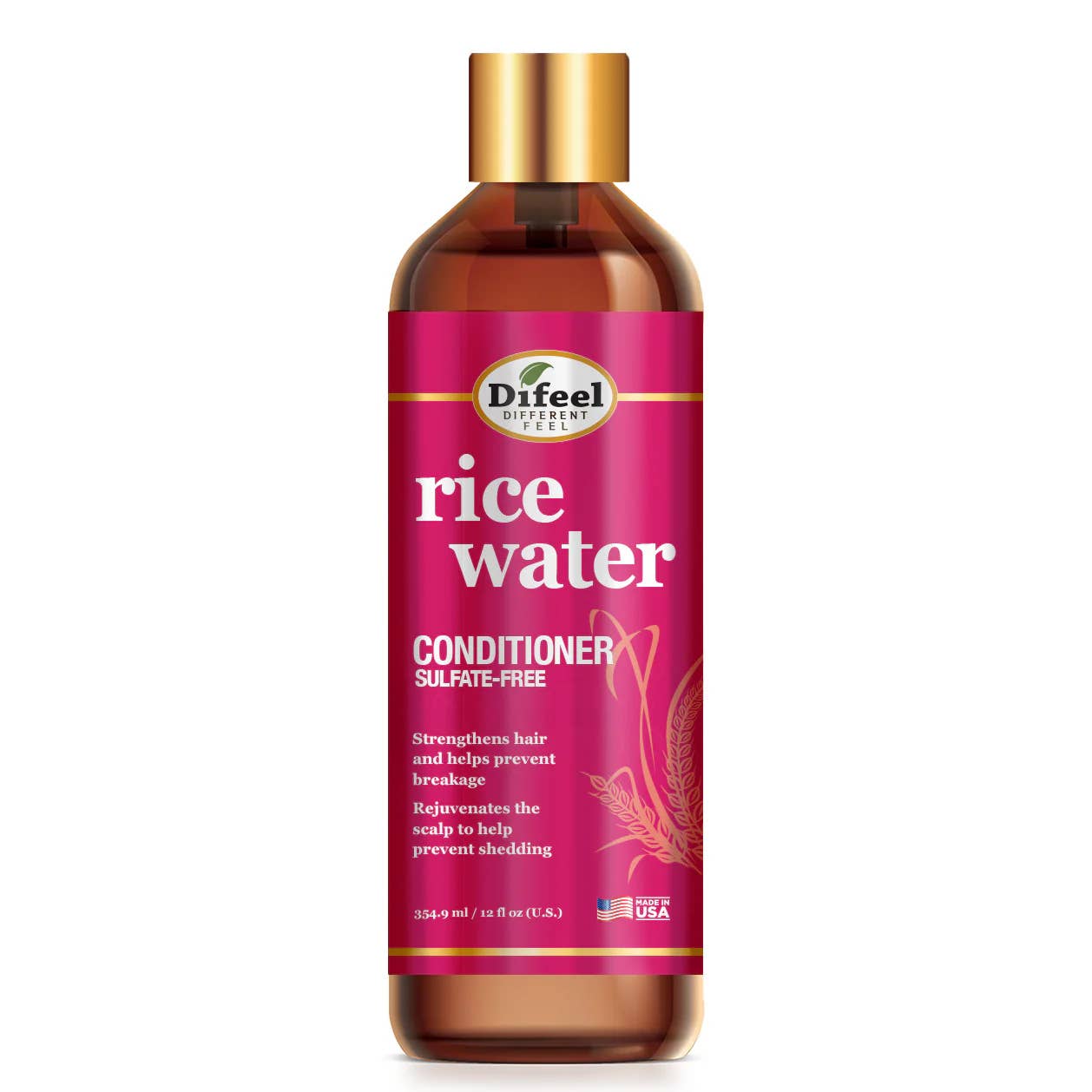 KT Supply - Wholesale Hair Conditioner - Difeel Rice Water Hair Conditioner,12 oz0