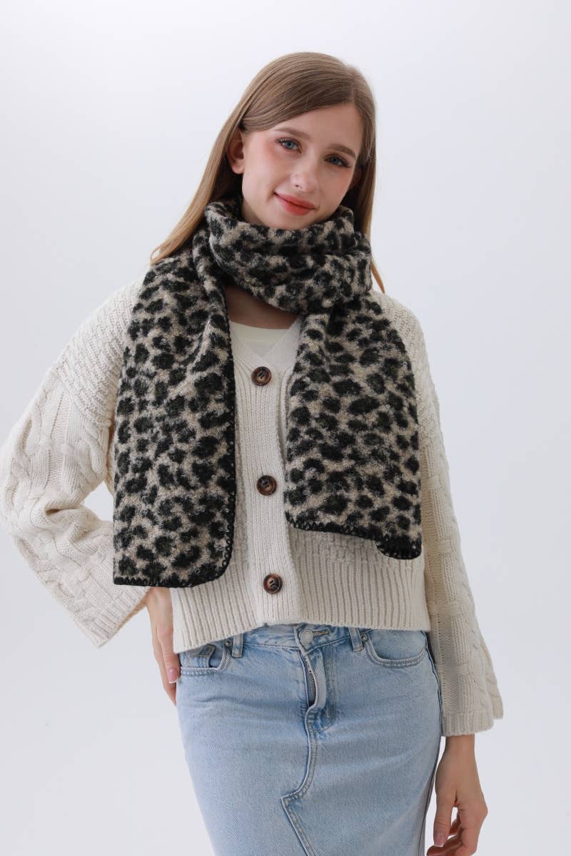Leto Accessories - Wholesale Scarf - Women's - Classic Leopard Scarf - Snug & Stylish2