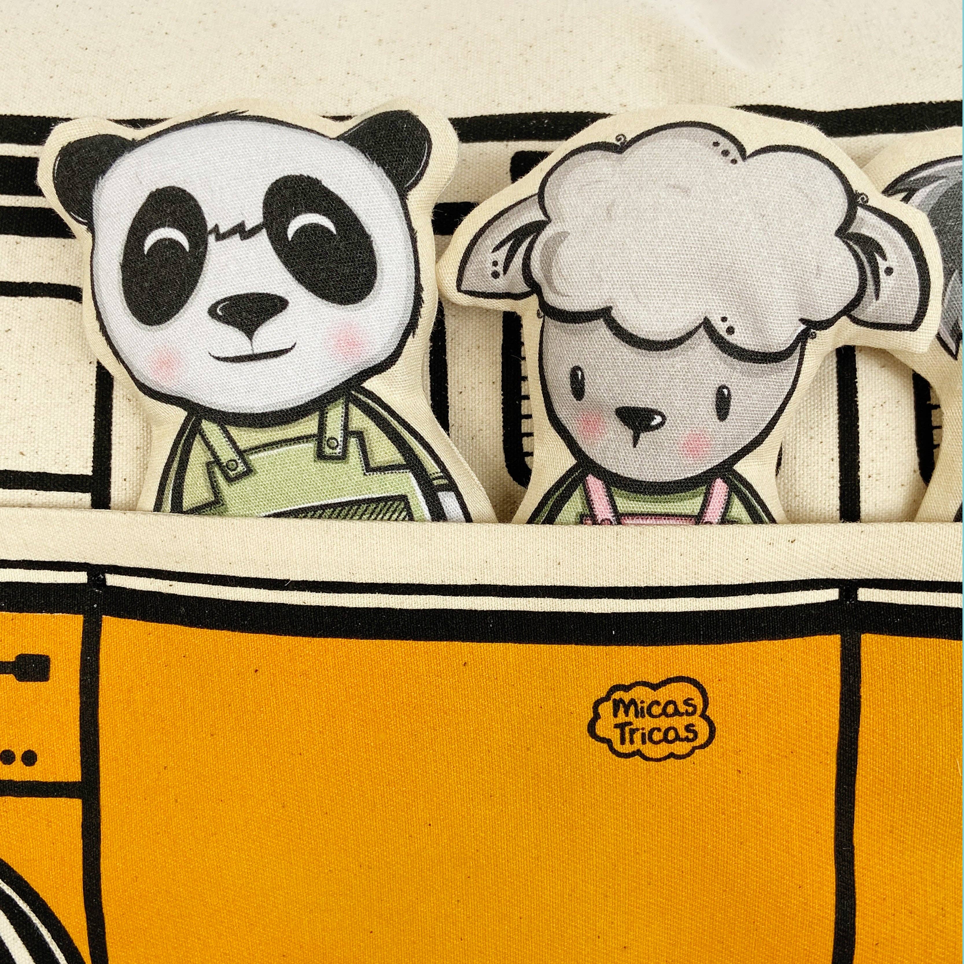 Micastricas - Wholesale Pillow/Cushion - Kids & Baby - Interactive Cushion - Summer van (orange)1