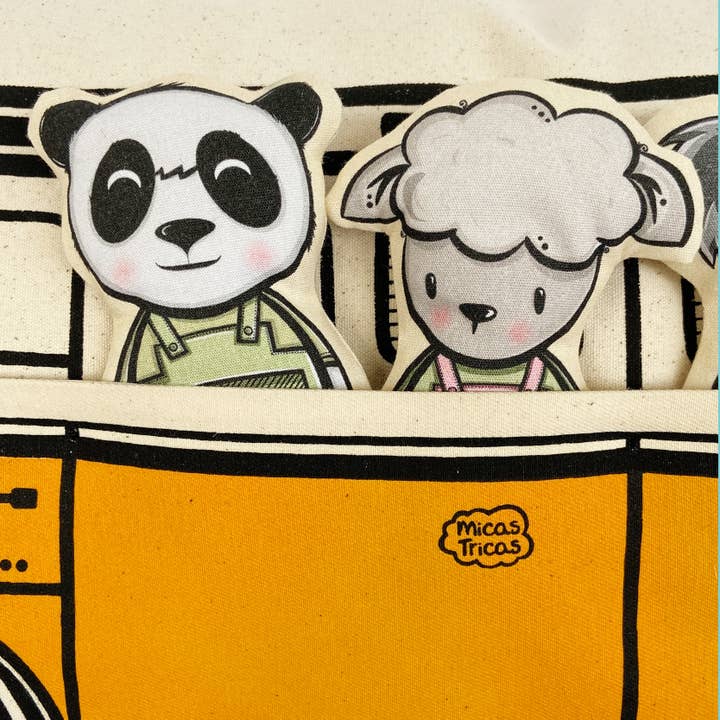 Micastricas - Wholesale Pillow/Cushion - Kids & Baby - Interactive Cushion - Summer van (orange)1