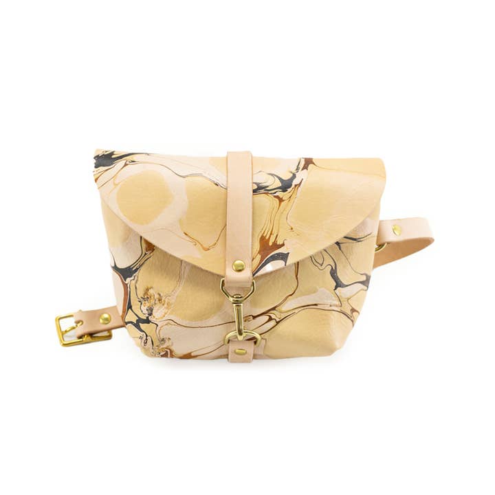 Glad & Young Studio - Wholesale Belt Bag - Women's - Big Sister Fanny Pack - Marbled Neutral