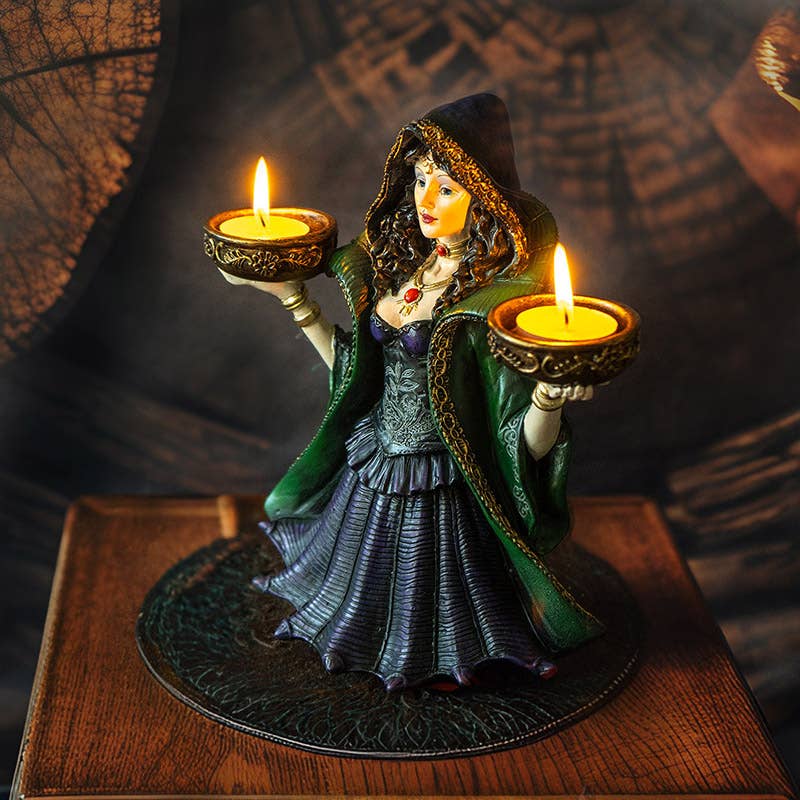 Pacific Trading - Wholesale Candle Holder - Salem Wiccan Witch Double Votive Holder6