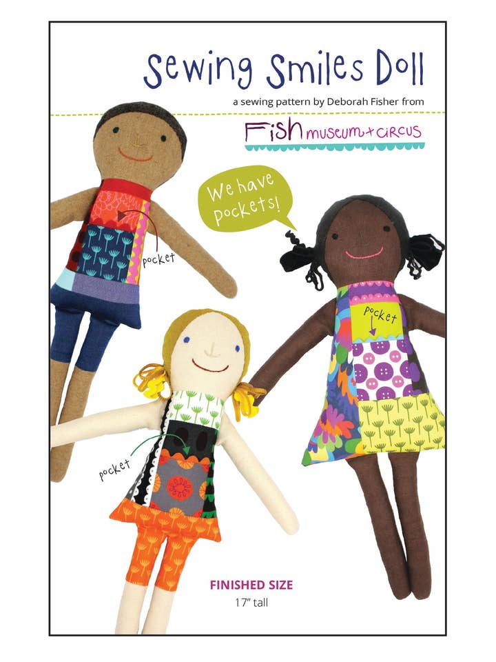 Großhandel-Nähmuster für Puppenlächeln (3er-Pack) für den Großhandel von Fish Museum and Circus