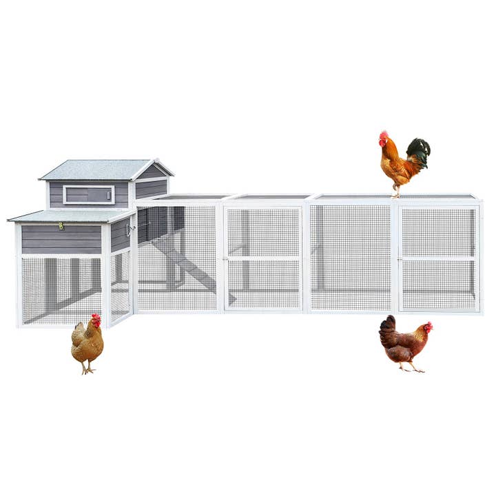 150in Extra Large Wooden Chicken Coop with Nesting Boxes for wholesale by 39F Inc.