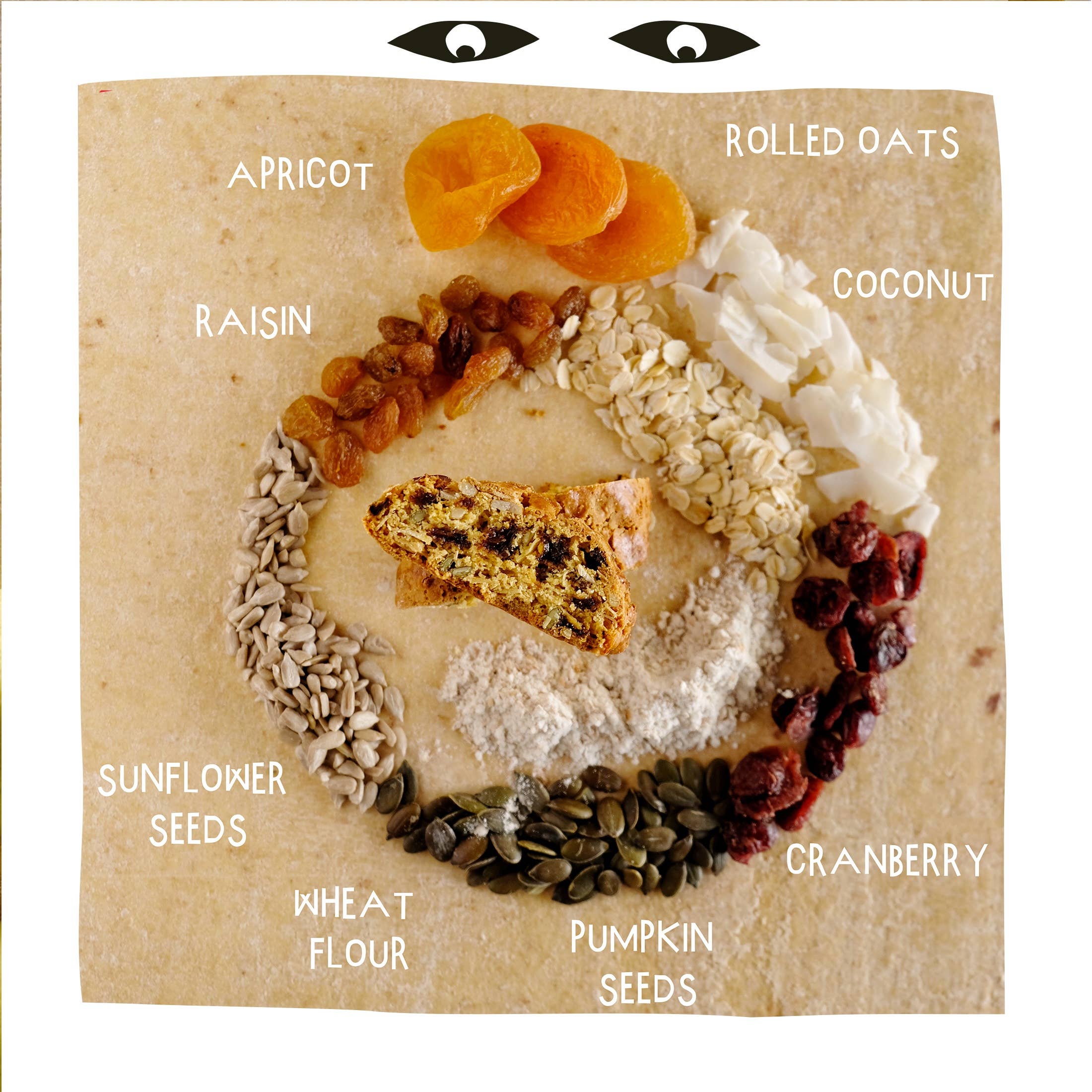 Fratelli Lunardi srl - Wholesale Cookie - biscuit with fruit and seeds 200g2