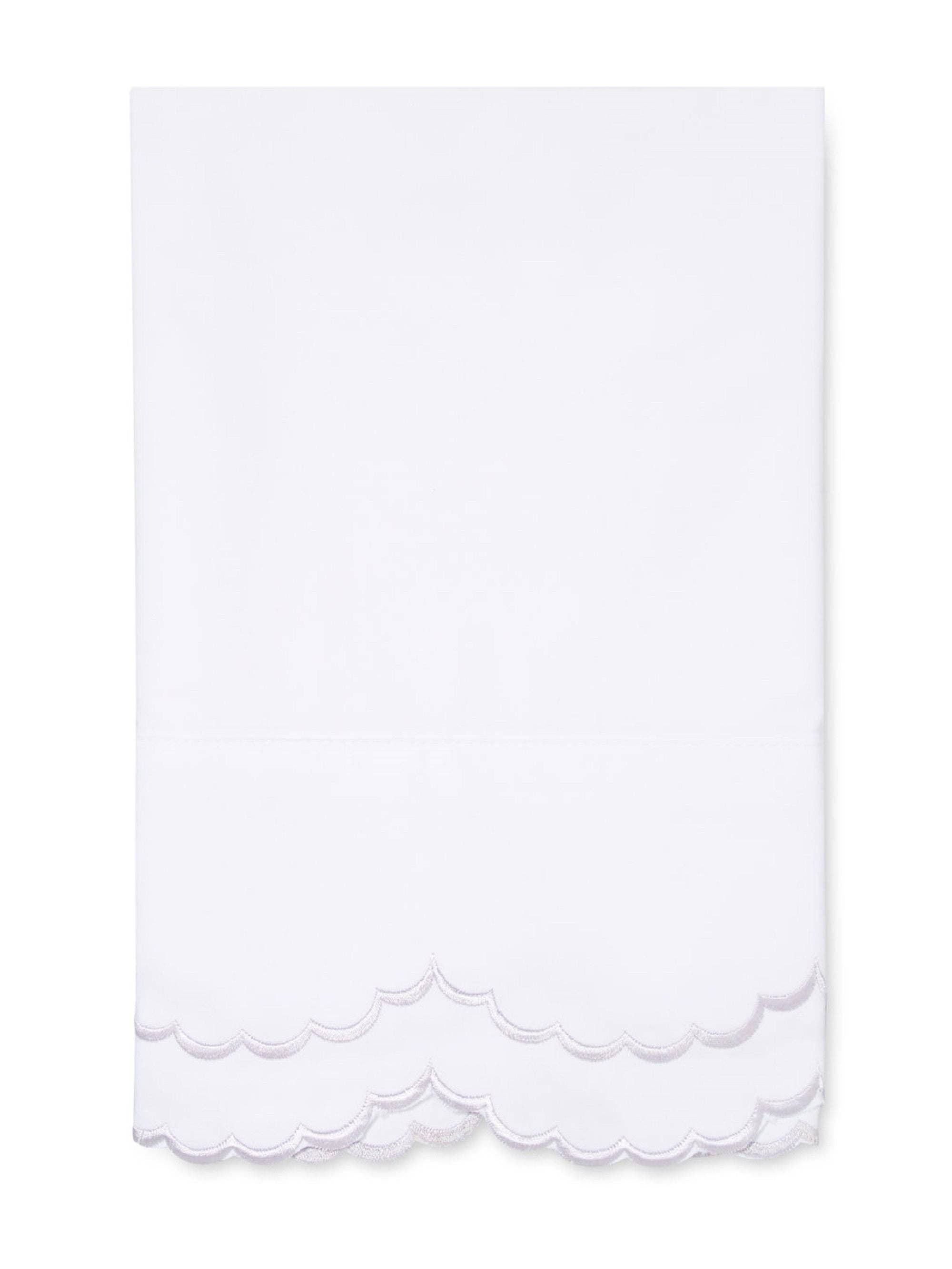 Mélange Home - Wholesale Bedding Pillowcase/Sham - Double Scallop Embroidered Percale Pillowcase Pair14