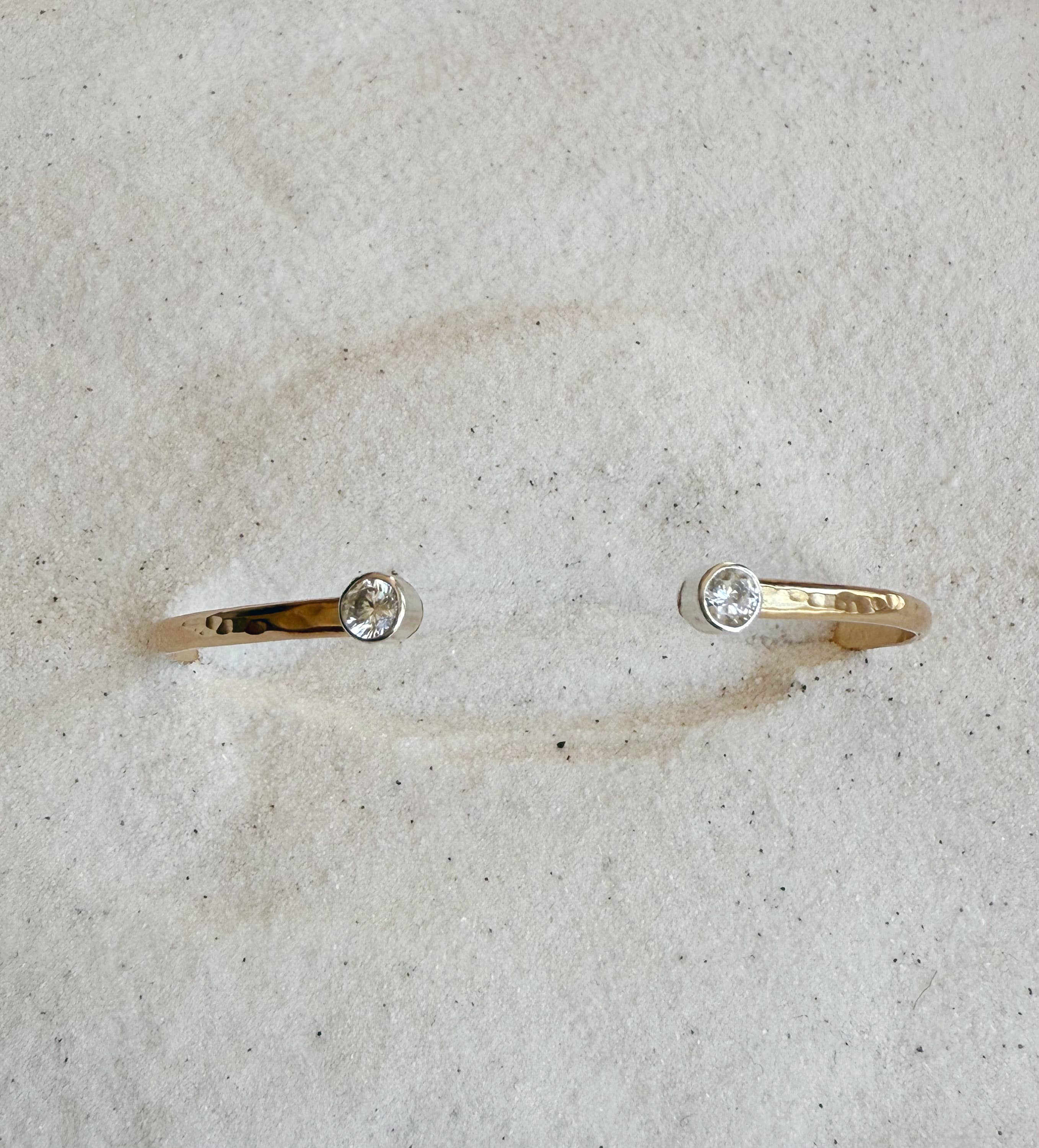 Bonnie Boardman Jewelry - Wholesale Cuff Bracelet - Swarovski hammered cuff2