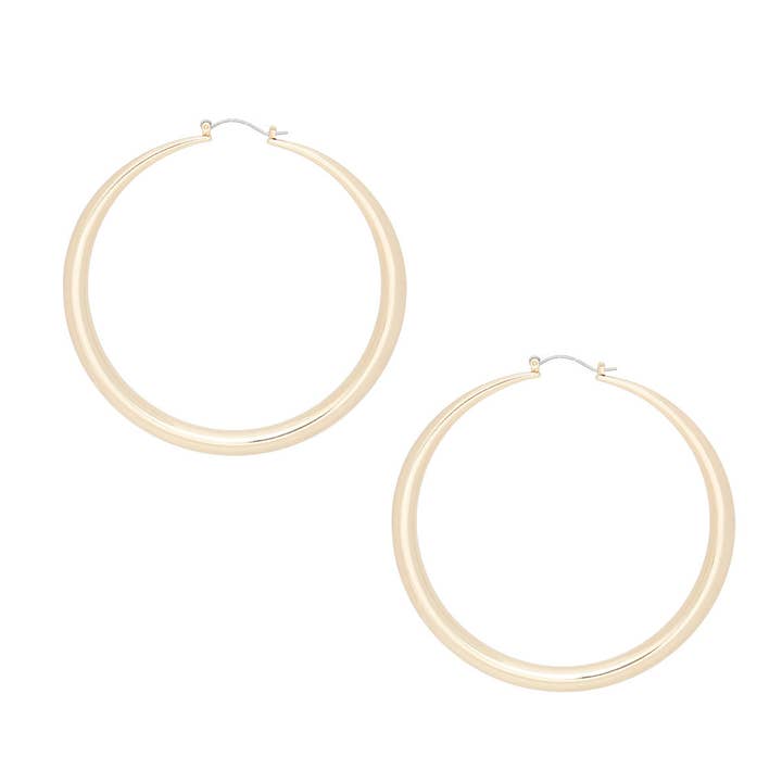 Hoop Sleek Gold Graduated Design Earrings Women for wholesale on Faire1