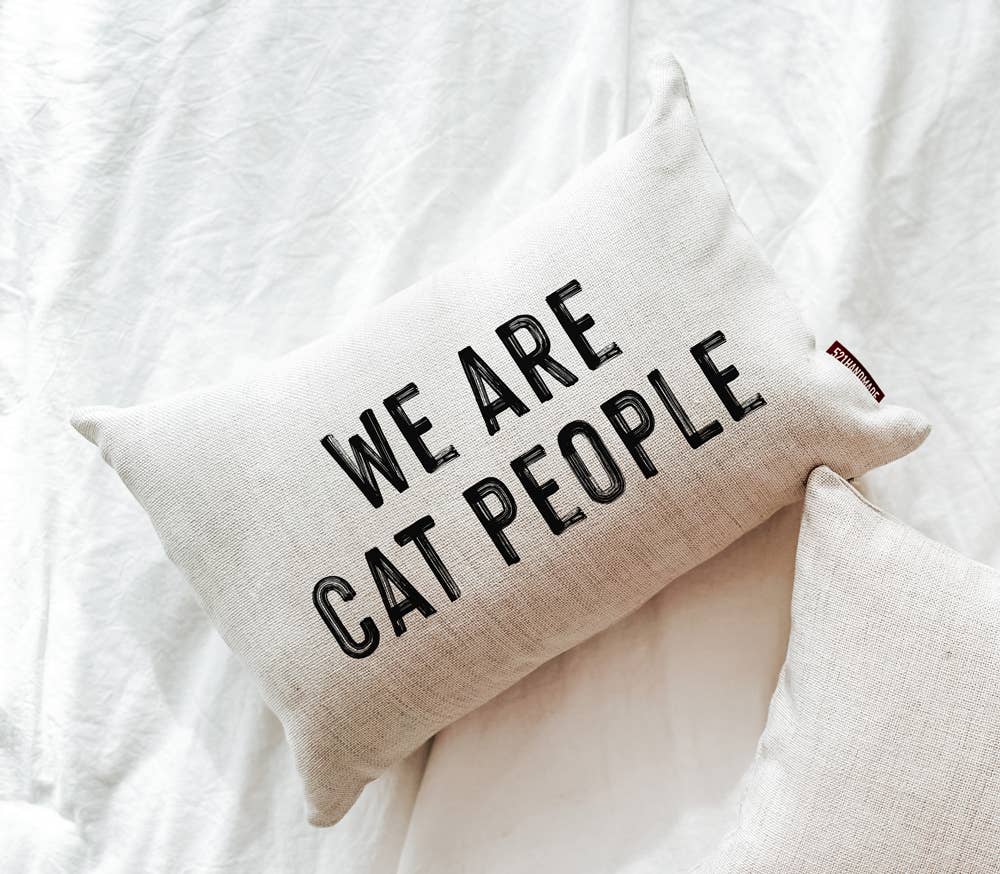 521handmade - Wholesale Throw/Decorative Pillow - We Are Cat People Funny Cat Throw Pillow