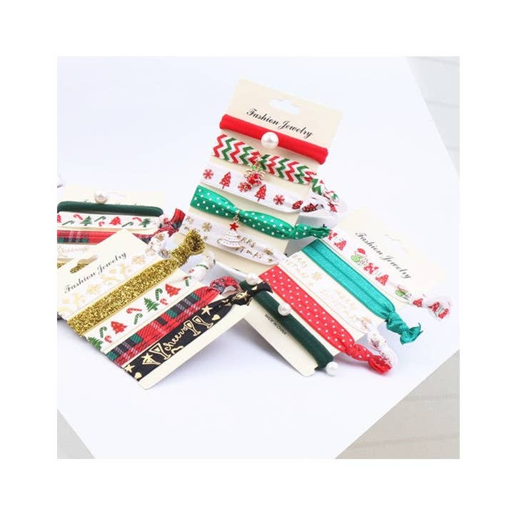 Conjunto de Cabelos com Anotados Print Natal por atacado de Ekartini