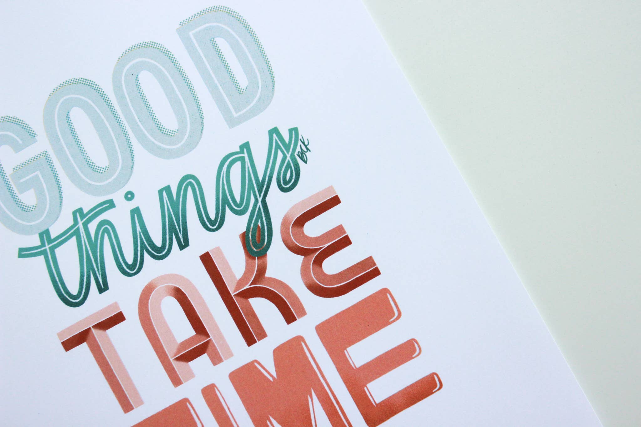Betina C Koche - Wholesale Art Print - Art Print Good Things Take Time4