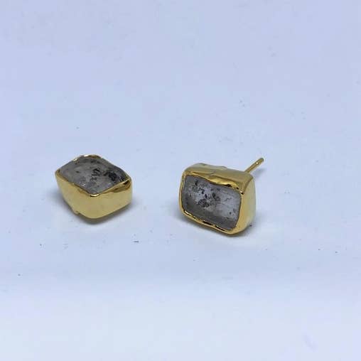 Annahmol - Wholesale Stud/Post Earrings - Single Raw Stone Studs9