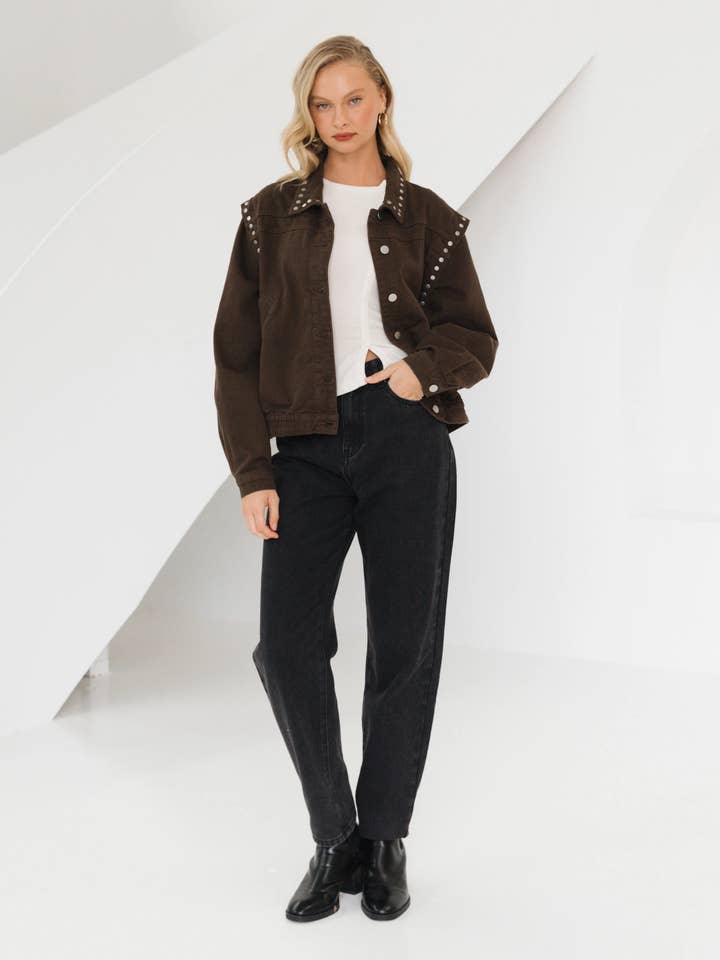 CHOCOLATE TEXAS JACKET for wholesale on Faire1