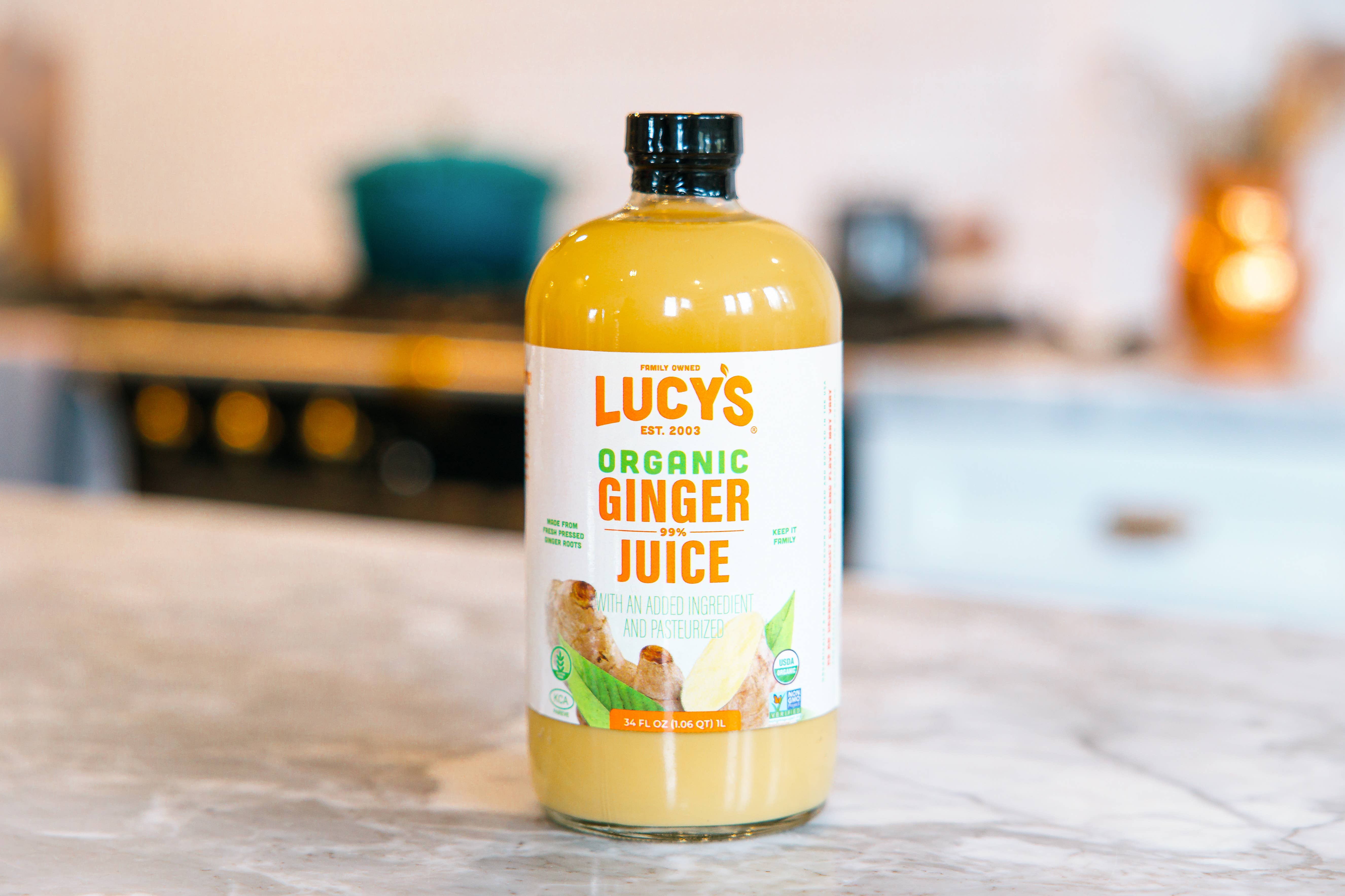 Lucy's - Wholesale Wellness Juice/Tonic - Lucy's Family Owned - Organic Ginger Juice 34oz.