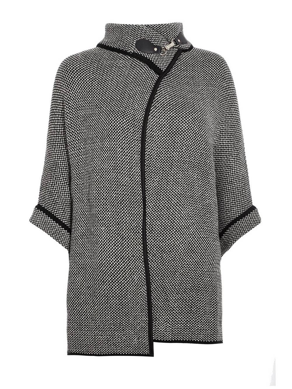 Fennco Styles - Wholesale Poncho - Women's - Knit Buckle Poncho Cape Cardigan27