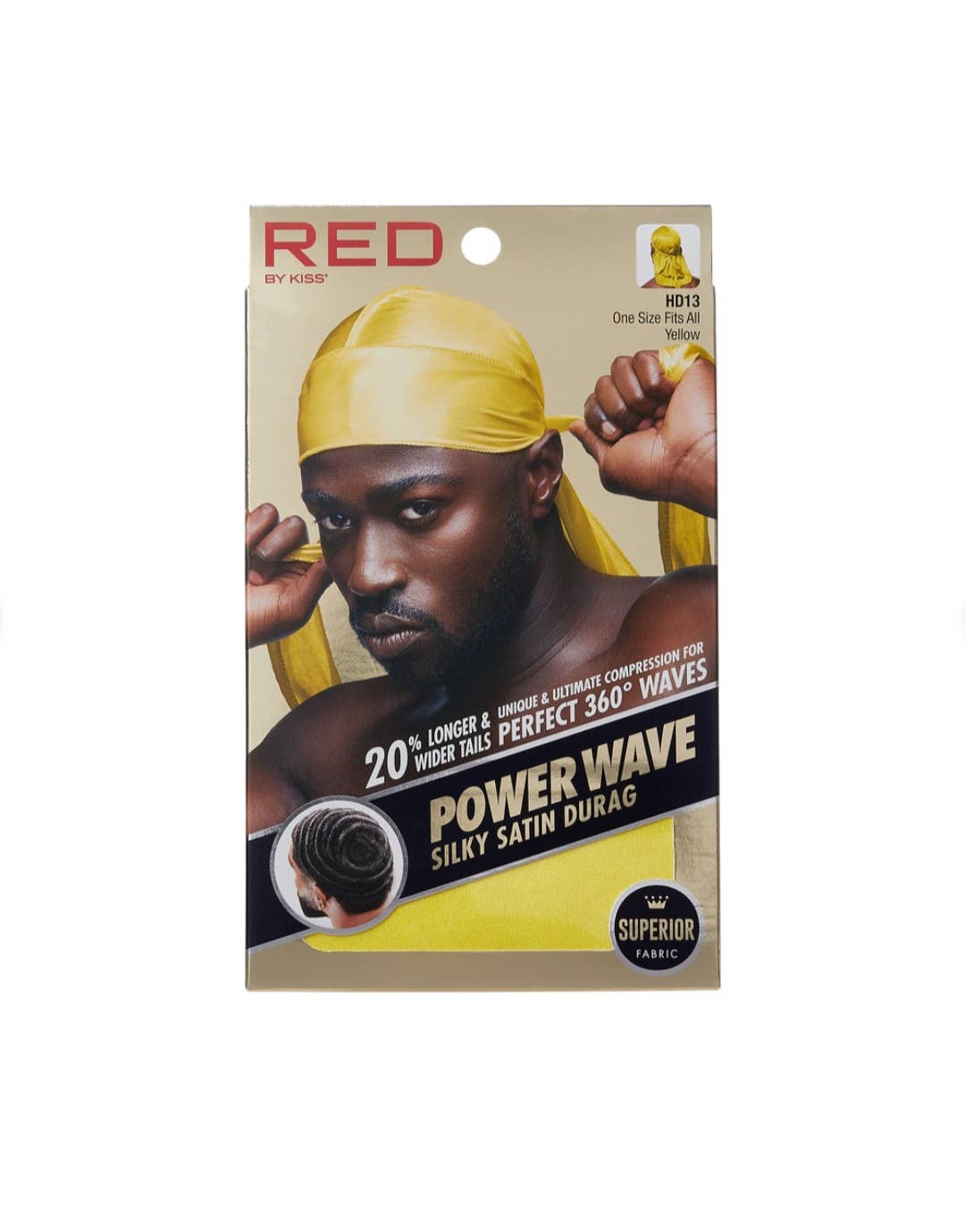 Majestic Wholesale – Engroshandel Durag/Wave-kasket - Unisex – KISS RØD Silke Durag til 360 Waves – Ekstra Lang – 12STK2