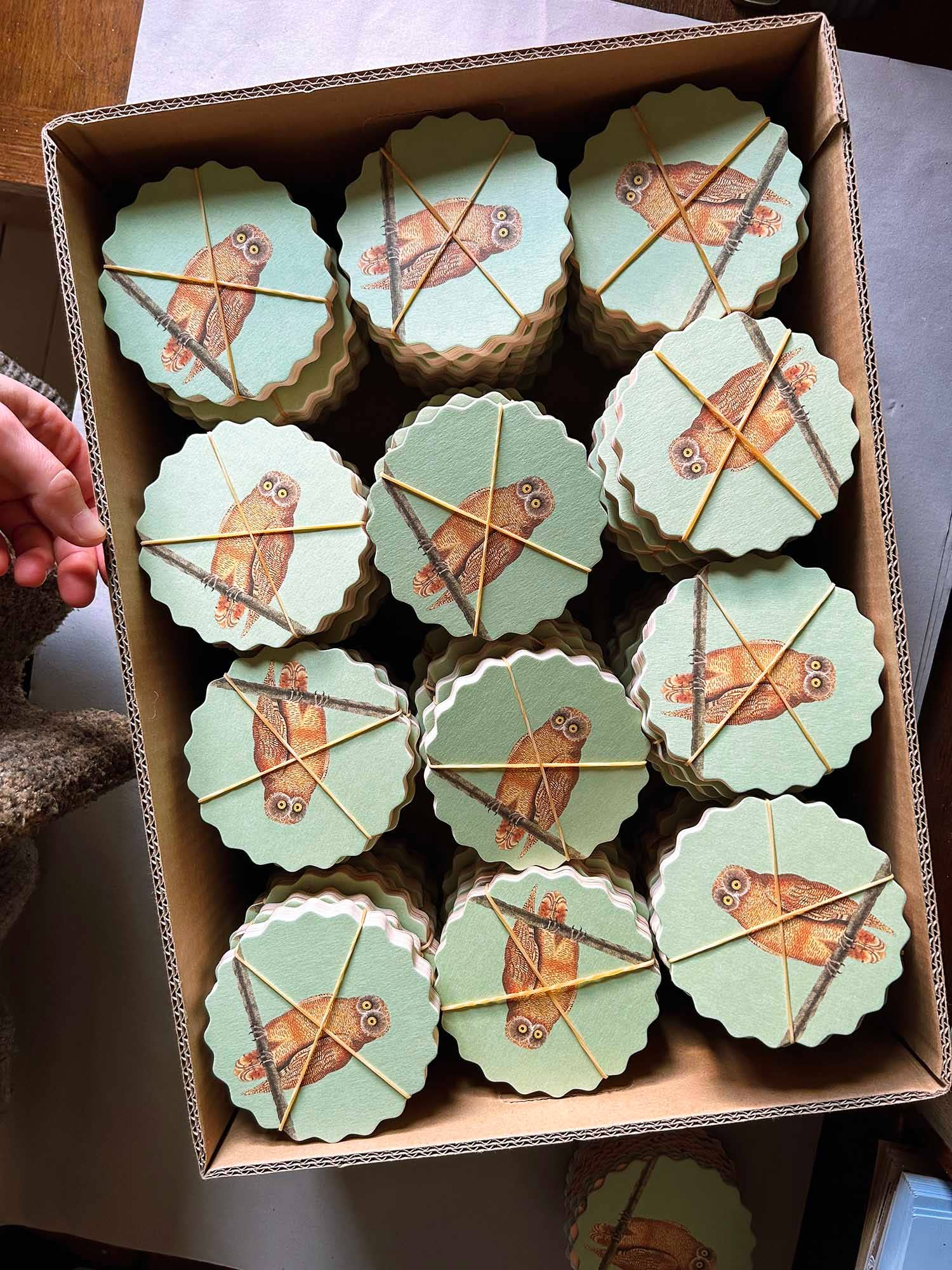 30x40 - Wholesale Onderzetters - Set van 10 onderzetters met vogelmotieven 🦉🦜🐦7