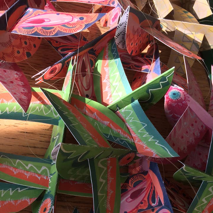 Esther Kent Design - Wholesale Mobile - Handmade Colourful Paper Birds Mobile3