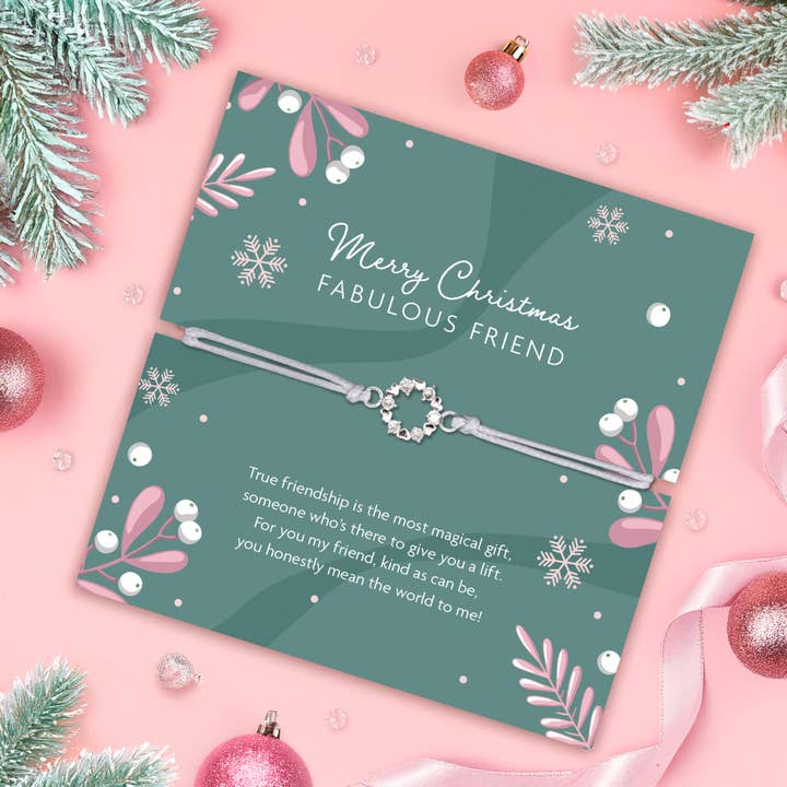 Letterbox Love Bracelets - Wholesale Charm/dangle bracelet - Fabulous Friend Adjustable Christmas Bracelet 2