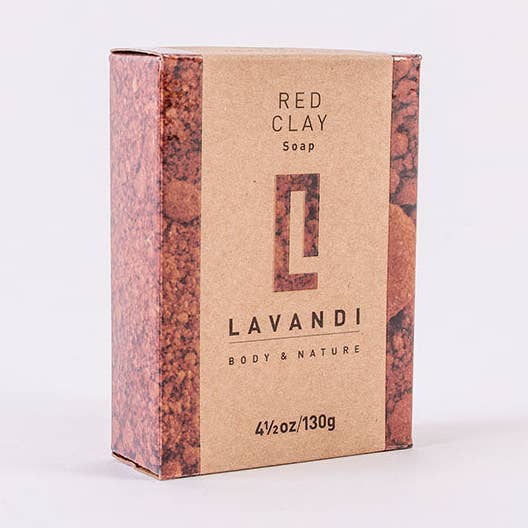 Rød ler krop udrensning og nærende Bar for engroshandel hos Lavandi Body & Nature